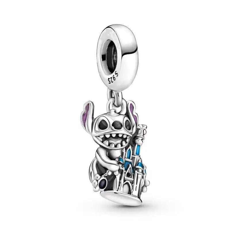 Stitch & Castle Charm