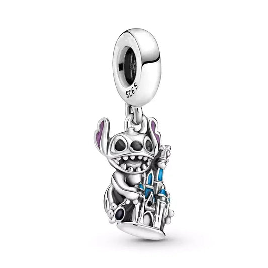 Stitch & Castle Charm