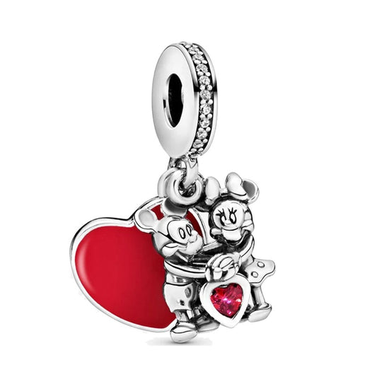 Mickey & Minnie Love Charm