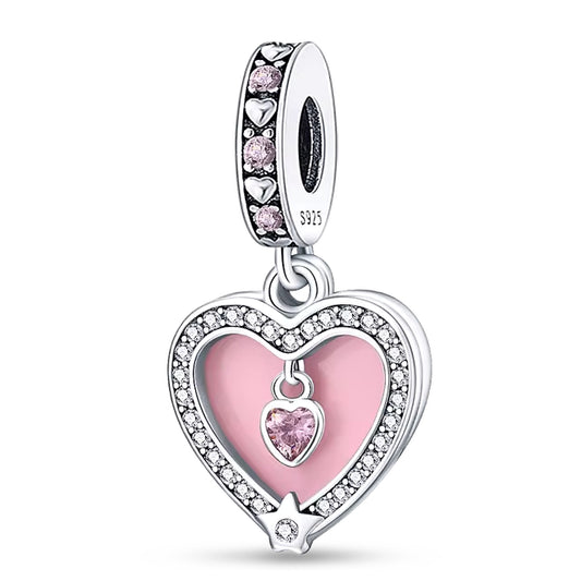 Sparkling Heart Love Charm