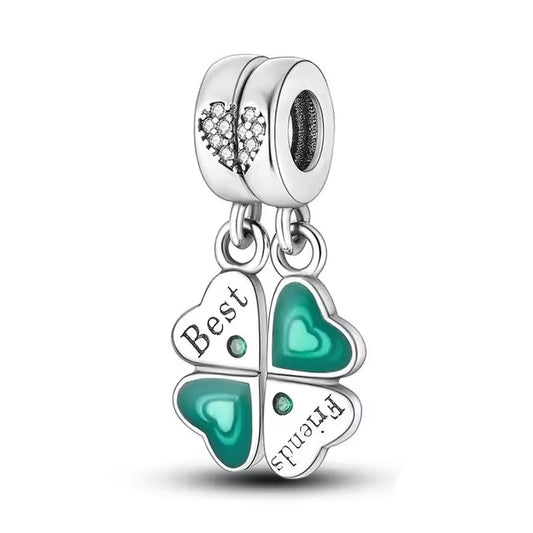 Best Friends Clover Charm